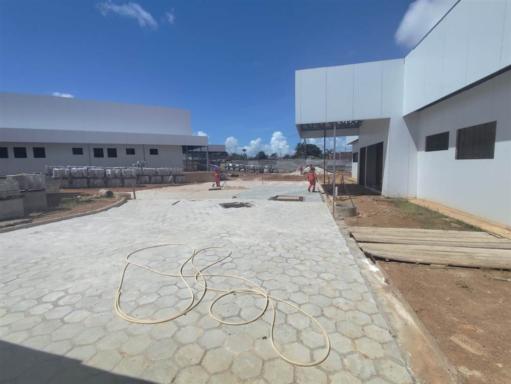 Pavimentação finalizada no Hospital Geral de Santana