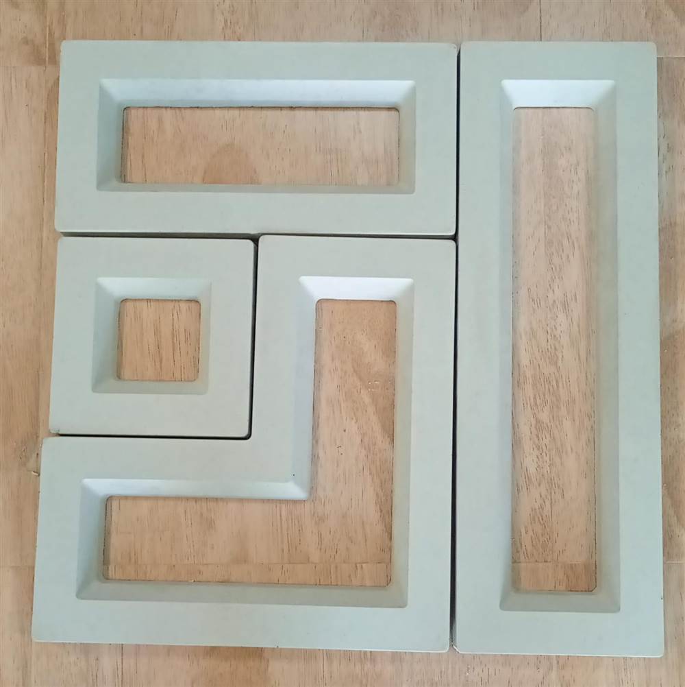Cobogó Puzzle – Kit 4 Peças 58×58×3,5 cm