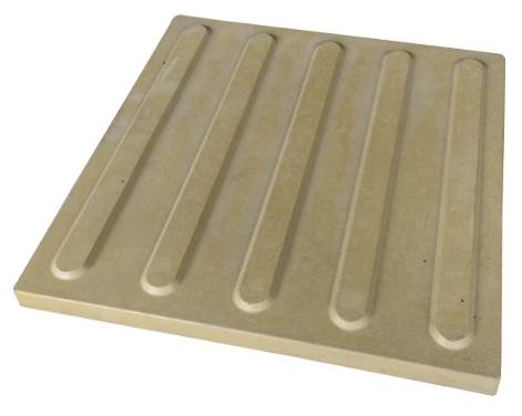 Piso Tátil Direcional – Cor Amarelo 45×45×2 cm